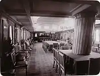 La salle à manger du pont principal (1896)