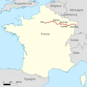 Voir la carte de la ligne.