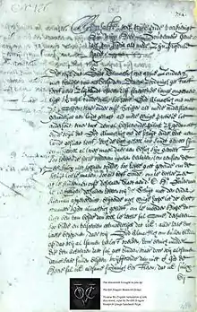 lettre ancienne écrite à la plume qui aurait fait partie des lettres des survivants