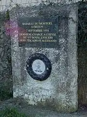 Plaque commémorative de la bataille du Montcel.