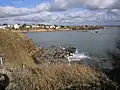 La plage de Bellangenet vue depuis la pointe de Bellangenet.