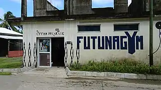 Un gymnase à Leava sur l'île de Futuna (2017).