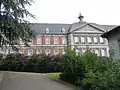 2009 : vue arrière de l'ancienne abbaye Saint-Laurent de Liège désaffectée.