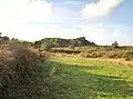 Paysage dans les monts d'Arrée (sentier de randonnée « Circuit des carrières » 1.