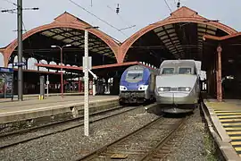 La marquise et les quais de la gare de Strasbourg-Ville.