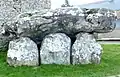 Le dolmen de Crucuno, vue extérieure.