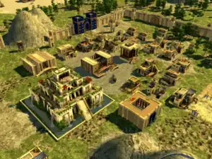 Reproduction dans le jeu vidéo 0 A.D. (représentant l'empire Perse).