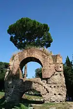 l'Aqua Claudia prolongée jusqu'au Palatin.