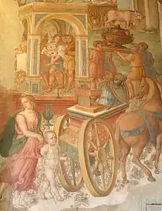 Fresque de Jacopo Ripanda, Triomphe de Lucio Emilio Paolo.