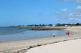 La plage de Kerguélen.