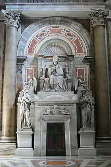 Tombeau de Pie VII par Thorvaldsen. Chapelle Clémentine de la Basilique Saint-Pierre
