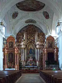 Intérieur de l'église de Pielenhofen