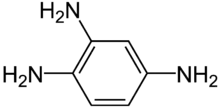 Image de la molécule de Phényl-1,2,4-triamine.