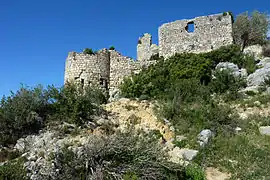 Vue à partir du bas de la colline.