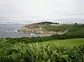 Poullan-sur-Mer : la Pointe de la Jument vue de Porz Meilh.