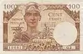 Billet de 100 francs français type 1947 (recto)