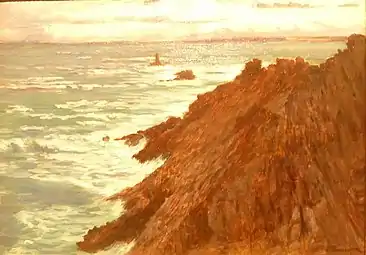 La Pointe du Raz par gros temps, Vannes, musée des Beaux-Arts La Cohue.