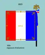 Drapeau modèle de 1815 (revers)