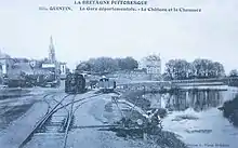 La gare départementale de Quintin vers 1910 (ligne ferroviaire allant de Quintin à Rostrenen).
