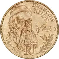 Dix francs François Rude, avers.