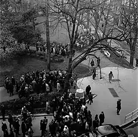 Vue du square en 1964