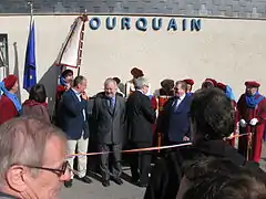 Inauguration de la douane de Courquain le 16 avril 2011