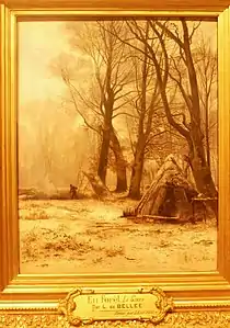 Léon Le Goaesbe de Bellée, En forêt, le givre (1879).