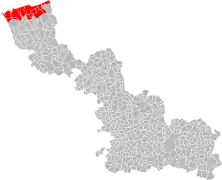 La onzième circonscription en 1958.