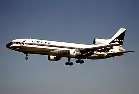 Un Lockheed L-1011-1 TriStar de Delta Air Lines, le plus grand opérateur de cet appareil.