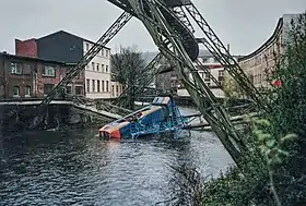 Lieu de l'accident, où un train est tombé sur une canalisation de vapeur.