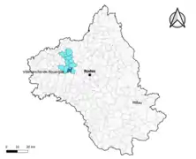 Belcastel dans le canton d'Enne et Alzou en 2020.