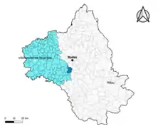 Calmont dans l'arrondissement de Villefranche-de-Rouergue en 2020.
