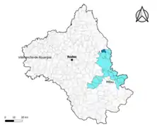 La Capelle-Bonance dans le canton de Tarn et Causses en 2020.