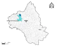 Firmi dans le canton d'Enne et Alzou en 2020.