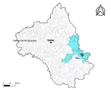 Peyreleau dans le canton de Tarn et Causses en 2020.