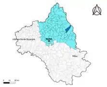 Prades-d'Aubrac dans l'arrondissement de Rodez en 2020.