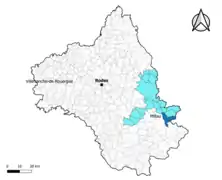 La Roque-Sainte-Marguerite dans le canton de Tarn et Causses en 2020.