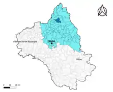 Saint-Amans-des-Cots dans l'arrondissement de Rodez en 2020.