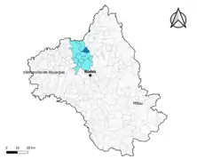 Saint-Félix-de-Lunel dans l'intercommunalité en 2020.