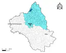 Saint-Hippolyte dans l'arrondissement de Rodez en 2020.