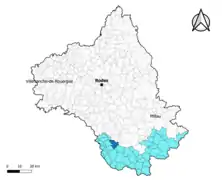 Saint-Juéry dans le canton des Causses-Rougiers en 2020.