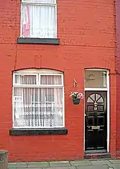 La façade de la maison d'enfance de George Harrison.