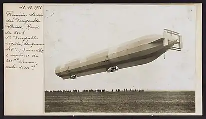 La première sortie du 12 décembre 1913.
