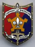 Insigne de la 12e compagnie du 43e régiment d'infanterie (vers 1990)