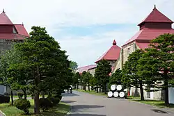 Un bâtiment de la distillerie Yoichi