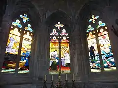 Vitraux du chœur de la cathédrale.