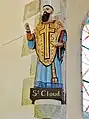 Elliant : chapelle Saint-Cloud, statue de saint Cloud.