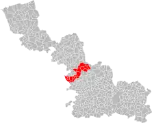 La quatorzième circonscription en 1958.