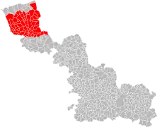 La quatorzième circonscription en 1986.