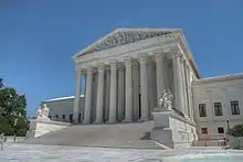 Photographie de la Cour suprême des États-Unis, bâtiment néoclassique.